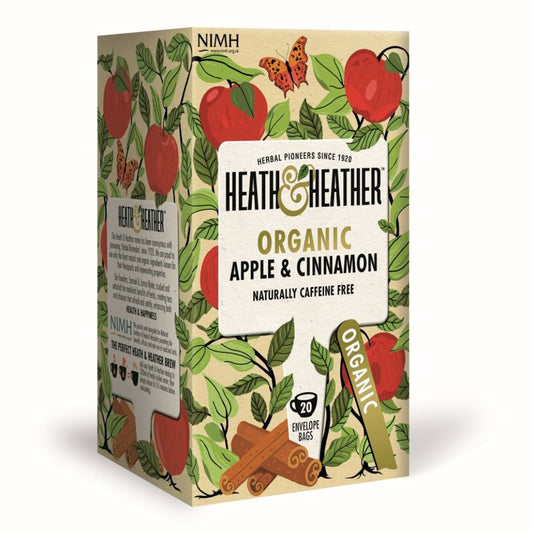 Heath and Heather Organic Apple & Cinnamon Tea, 20 Bags