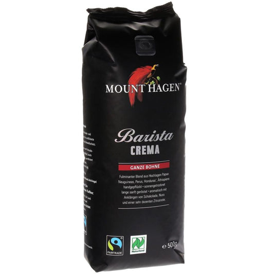 Mount Hagen Organic Barista Coffee Beans, 500 g / 17.6 oz